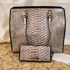 Brahmin Tia Mulberry potion cimorene With Matching Wallet